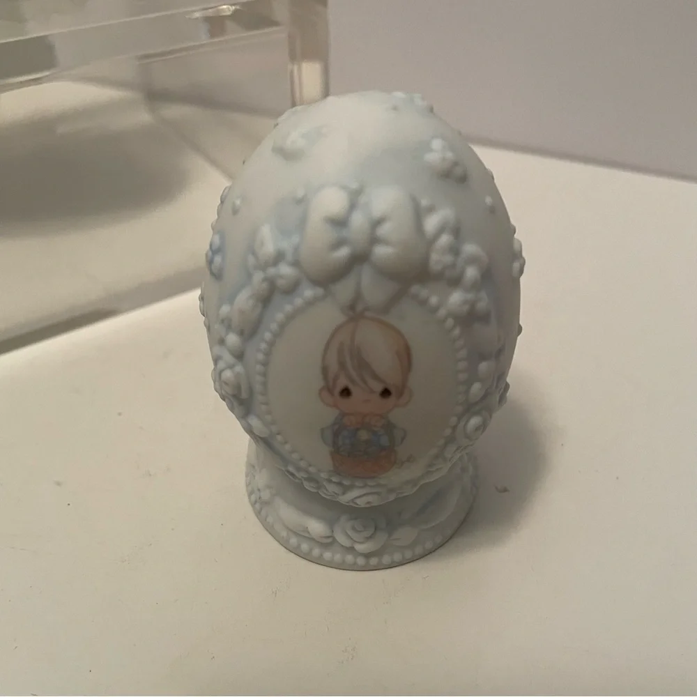 Vintage‎ Precious Moments Items Lot Of 5 Bell,Box,Frame,Egg,Figurine